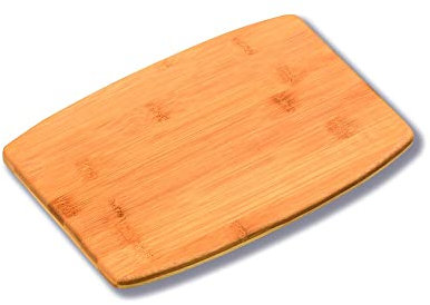 KESPER Tabla de cortar de bambú – Certificado FSC, duradera y antibacteriana, ideal para cortar y servir, tamaño: 27 x 19 x 1,3 cm, 58321