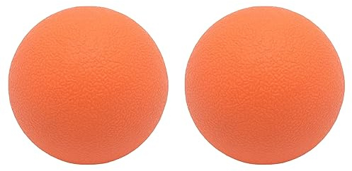 Lot de 2 balles de massage rigides Lacrosse pour yoga, physiothérapie, relâchement myofascial, relaxant musculaire, massage acupoint