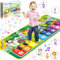 BBLTIFF Musikmatte Kinder ab 1 Jahr, Baby Klavier mit 9 Klaviertasten & 10 Tiergeräusche & 19 Lieder, Klaviermatte für Kinder, Baby Spielzeug ab 1 Jahr Geschenke für Jungen und Mädchen (110*43 cm)