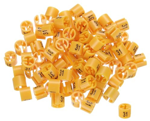 QUARKZMAN Märkpenna för kläder, storlek 31 passar 3–5 mm stång orange för färgkodning, förpackning med 100