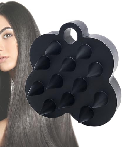 Spazzola per shampoo per la pulizia del cuoio capelluto | Pettine in silicone morbido – Spazzola per lavaggio dei capelli – Per donne per lavare la testa con shampoo, per rilassarsi, per la cura della