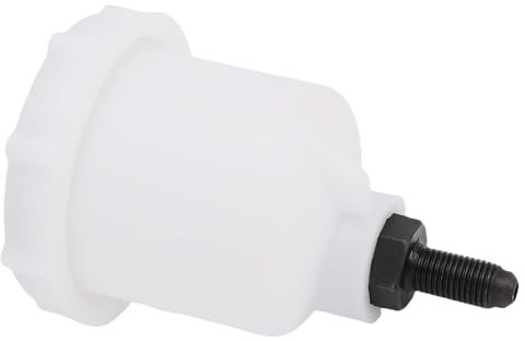 Kikumi Serbatoio Liquido Freni, Serbatoio Universale in Nylon con Tappo Sigillato in Gomma per Frizione e Frenante, Filettatura UNF da 7/16 Pollici, 60 Mm X 76 Mm CMB0135