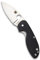 Spyderco Efficient 7.07 Value Folding Knife with 2.98 Stainless Steel Drop-Point Blade and Durable Black G-10 Handle - PlainEdge Grind - C216GP
