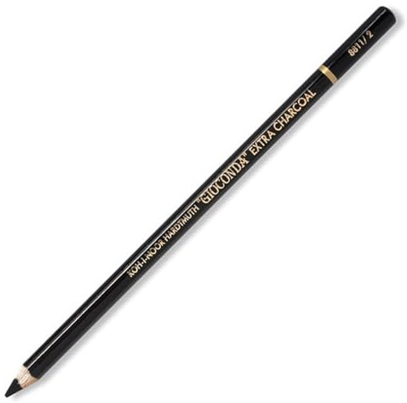 KOH-I-NOOR graderingsgrad extra kolkol i penna 8811 2, svart, 1,6 x 17,5 x 4,7 cm