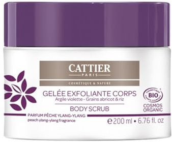 Cattier-Paris Körper Peeling Lila Heilerde - Body Scrub, 200 ml