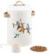 Navaris Bird Seed Box - 16cm x 25cm - 4.9 L (1.3 Gal) - Decorative Pots for Seeds and other Small Dry Pet Food - Small Garden Storage Tin