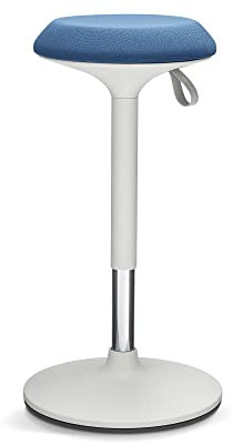 Ergotopia® Dykó ergonomischer Bürohocker - ergonomischer Sitzhocker mit Schwingeffekt - Sitzhöhe höhenverstellbar 56-83 cm - 360° drehbarer Hocker mit dynamischem Standfuß