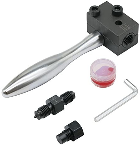 CHGJ DIN 3/16 bördelgerät bremsleitung, Hand Tube Flaring Tool für Auto Reparatur Bremsleitungen (4.75mm)
