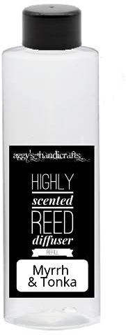 MYRRH & TONKA Handmade Highly Scented Reed Diffuser 200ml Refill Air Freshener for Home