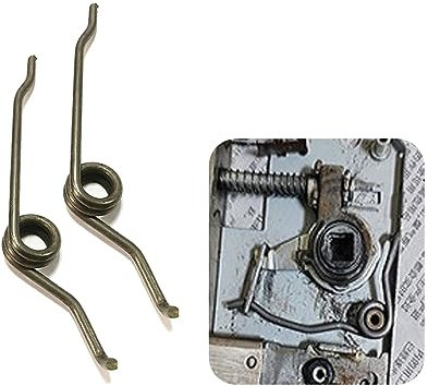 Ressorts de rappel de loquet de serrure de porte à 90/165 degrés Accessoire de réparation de corps de serrure intérieure rétractable par torsion-90 degrés, 2,5 mm, droite et gauche