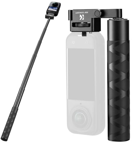 K&F CONCEPT Palo Selfie Plegable de 92,5 cm para Insta360 X5