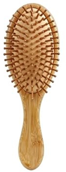 Spazzola per capelli in bambù grande ovale – Spazzola per capelli in legno naturale con effetto massaggio, per donne e uomini, spazzola antistatica per capelli lunghi, ricci e fini, cura sostenibile