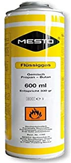Mesto Cartuccia di Gas 600 ml, Multicolore, 28 x 12 x 12 cm