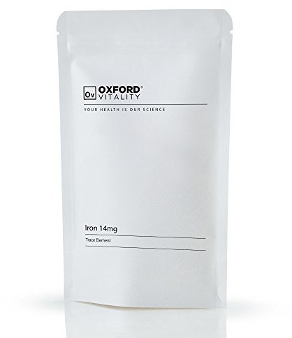 Iron Tablets | 14mg Supplement | Energy, Menstrual Health, Immunity & Blood Health | Oxford Vitality (120 Tablets)