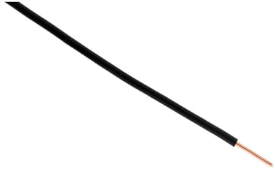 Zenitech - Cavo Di Alimentazione Elettrica H07V-U 2,5mm² - Conduttore Monofilo Con Isolante PVC - Ideale Per Installazioni Residenziali - Tensione Fino A 700V - Nero - 5m