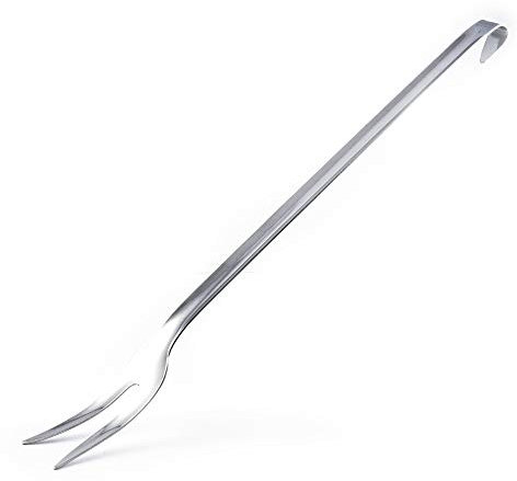 Forchettone Delta, carne, classic, acciaio inossidabile, argento, cucina, 35 cm