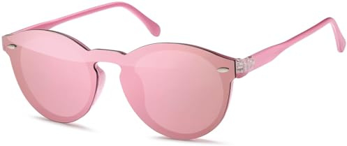 styleBREAKER Unisex Shield-solglasögon med monoglas och UV400,Rosa-Pink