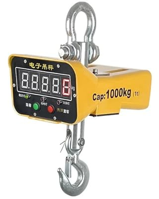 Báscula colgante digital de 5000 kg, báscula de grúa portátil con pantalla LED industrial(Green2T)