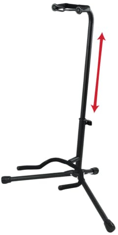 Gator Frameworks Adjustable Guitar Stand, Holds Single Electric or Acoustic Guitar, (GFW-GTR-1000)
