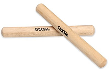 CASCHA HH 2005 Claves de arce, 1 par, para percusión y educación musical temprana