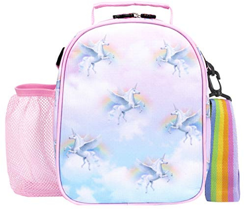 Fringoo Unicorn Sky Lunch Box - Insulated Lunch Bag - Great Gifts for Unicorn Lovers, Matching Bottle Available