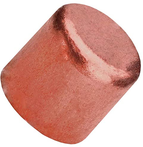 MegaHaustechnik Löt Fitting 5301 Kappe für Kupfer Rohr Außendurchmesser 15mm i Muffe Anschluss zum Löten Trinkwasser geeignet Heizung Sanitär Wasser End Stück Deckel Verschluss Abschluss