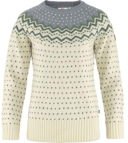 Fjallraven 89941-113-055 Övik Knit Sweater W Sweatshirt Women's Chalk White-Flint Grey Size XXS