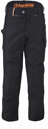 TSD CONFECTION SARL SCHE0228 - Pantalón Harpoon Alti Moleskine BOSSOR-Negro-Talla 40-11280-003