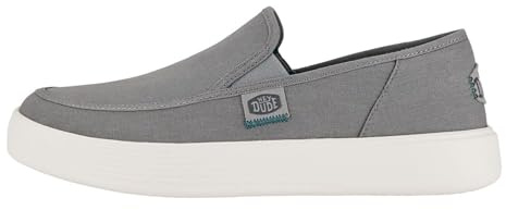 HEYDUDE Sunapee M Canvas - Scarpe Uomo Slip-On - Mocassini, Atmosphere/White, 45