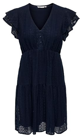 Only Onlhelena Lace Capsl Dress Wvn Noos Abito Estivo da Donna, Blu 2, S
