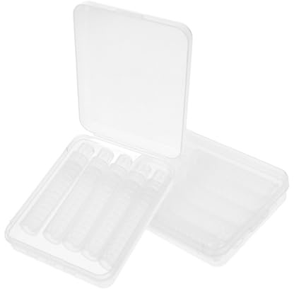 VILLCASE 10pcs Adjustable Clear Plastic Chalk Holders for Teachers Portable Water-soluble Chalk Clips for Classroom and Office Use Practical Accessories for School Supplies