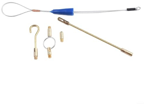 10 x electricistas de cable de fibra de vidrio, herramientas de extracción de cables, sistema de extracción de cables, juego de extractores de cables de 4 mm de diámetro, color azul, 33/58 cm (58 cm)