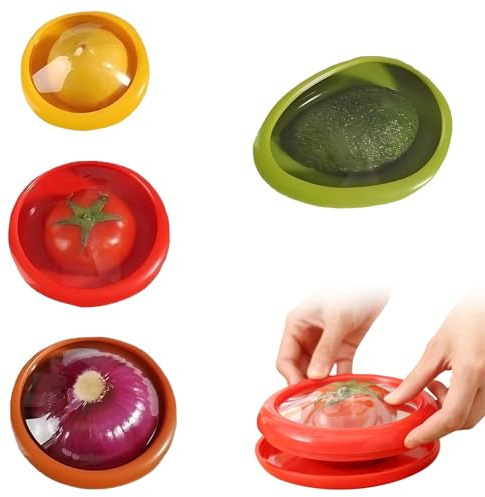 HUILATE Silicone Fruit Storage Box, Fruit and Vegetable Storage Containers Set for Fridge, Stretch Fresh Food Storage, Silicone Fresh Pods Fruits Containers, Keep Fruit and Veg Fresh