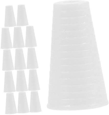 DEARMAMY Borlas de Cordón de Plástico Blanco para Persianas Verticales y Romanas 15 Piezas Extremos Decorativos para Cortinas Accesorios Prácticos Hogar