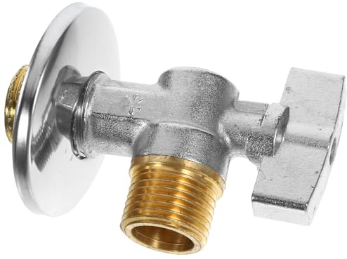 MUCKLILY Valvola di Arresto ad Angolo in Ottone Valvola di Intercettazione per Acqua Calda e Fredda per Lavandino e Doccia Facile da Regolare Installazione Rapida per Bagno e Wc