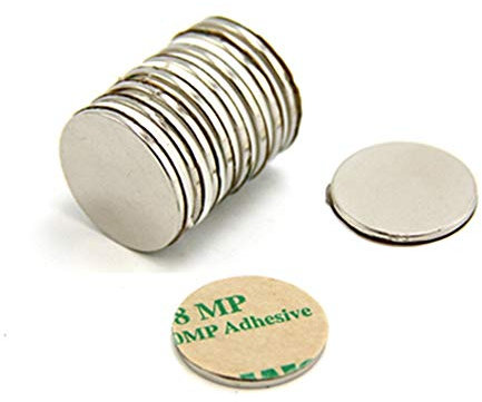 Klebstoff N42 Neodym Magnet Für Kunst, Handwerk, Modellherstellung, Diy, Hobbys - 20mm Durchmesser x 1,5mm - 2kg Zug - Süd - Pack von 10