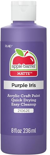 Apple Barrel Acrylic Paint (8 Ounce), 21062E Purple Iris, 8 Oz
