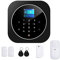 Kabelloses Alarmsystem, WiFi/GSM Alarm-Set mit Alarmsirene, Wählgerät, 100 Zonen, App Smart Life - Tuya, kompatibel mit Google Home und Alexa (Schwarz)