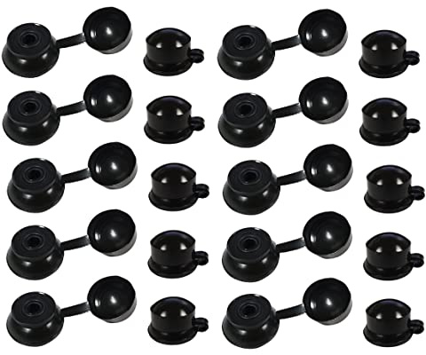 TERF® Lot de 10 rondelles de joint de toiture flexibles en PVC M6 x 20 mm pour fixer la bâche de toit aux cadres en bois pour une protection étanche aux intempéries
