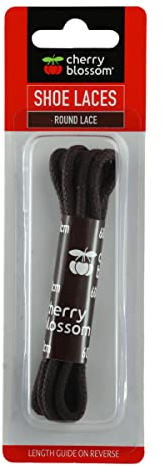 Cherry Blossom Round Shoe Laces | Brown | 60cm | Essential footwear accessory for shoes and boots
