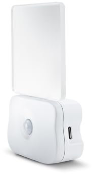 Integral LED Lámpara nocturna LED con sensor de movimiento de crepúsculo a amanecer con batería recargable de 500mAh Li-ion - Luz blanca fría - Para pasillos, escaleras, dormitorios, guarderías y más