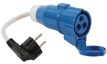 HOOK-UP EURO 230V LEAD EUROPEAN CARAVAN MOTORHOME CAMPING CAMPERVAN CONVERTER PLUG