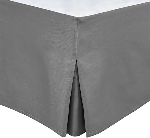 Tour DE LIT Cache SOMMIER 90 X 190 CM + 30 CM Gris Anthracite