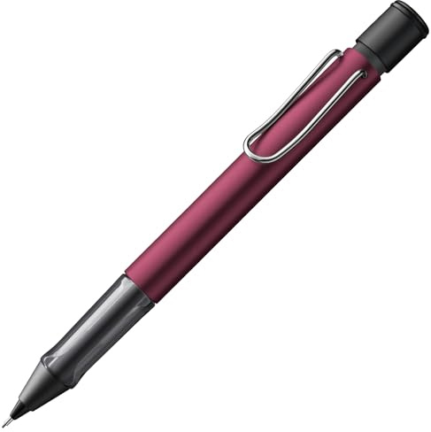Lamy AL-star black purple - Porte-mine avec grip transparent et ergonomique et corps en aluminium léger - avec mine M 41 fine 0.5 mm et gomme
