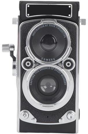Cuifati Mini Vintage Digital Camera, Point & Shoot Compact, 1,54 Tum HD -skärm, 1080p FHD Video 12MP Autofocus Vlogging Camera, Stöder Retrofärg & Svartvita Lägen (128 GB)