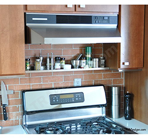 ULTRAledge 3'/36 Stainless Steel Over-the-Range Shelf/Display/Ledge/Rack (3.5 deep)