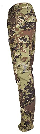 ALGI Pantaloni Militare da Combattimento Ripstop di Polyfilo Vegetato Mimetico (48)