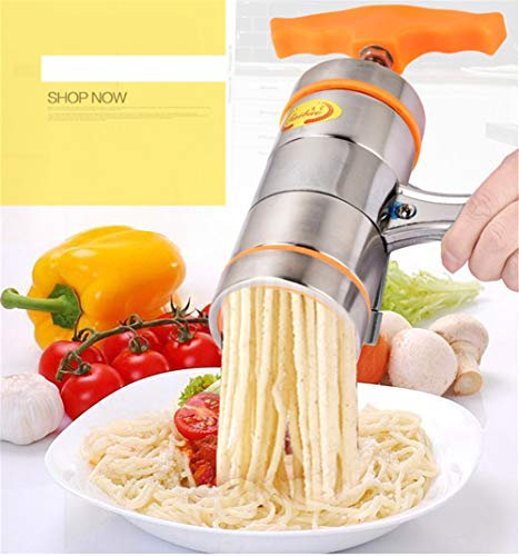 MUUZONING Torchio per Pasta Macchina per la Pasta Torchietto Stampo Passatelli Schiacciapatate Pasta Maker Manuale Noodles Pressa, Marmellata, Verdure e Frutta Juicer Manualmente con 6 Noodle Mould