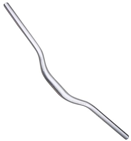 UPANBIKE MTB mountainbike cykel extra långt styre φ 31,8 mm x 720 mm stigningsstång (silver)