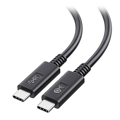 Cable Matters [Certifié USB-IF] Câble USB4 de 1,8 m, Compatible avec Thunderbolt 3 et USB C; Câble USB 4 avec 20 GB/s de données, Prise en Charge de la vidéo 8K et Charge de 100 W